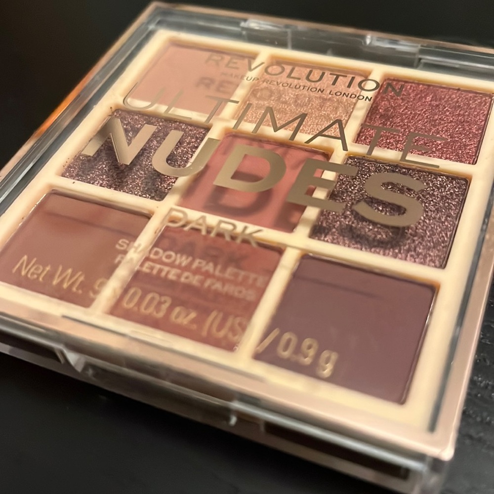 Revolution Ultimate Nudes Eye Shadow in Dark. Never opened!